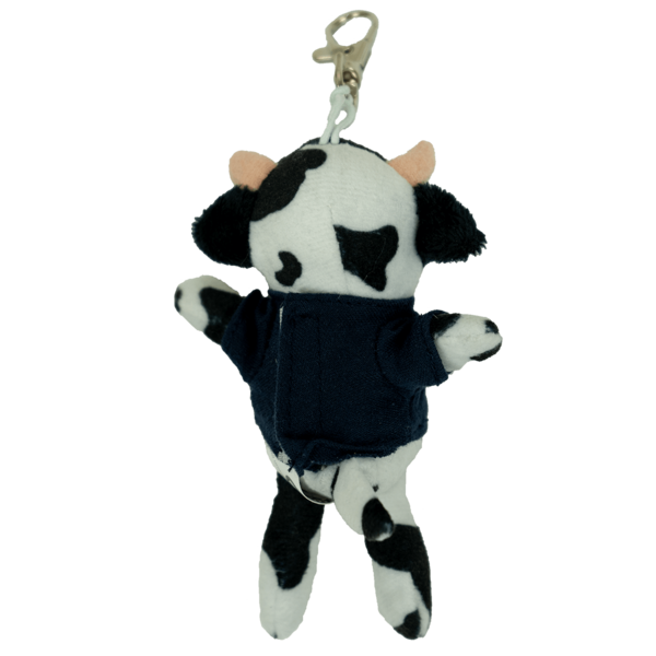 stuffed plush cow keychain u-state